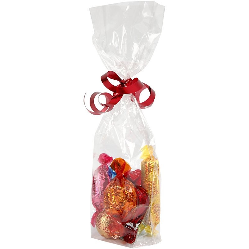 Small Food Cellophane Bags x 20 Sweets Cake Biscuits Party