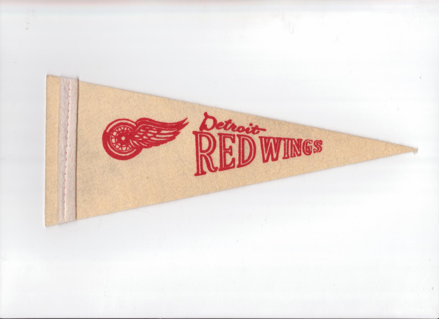Vintage Hockey Pennant NHL Detroit Red Wings Hockey Pennant