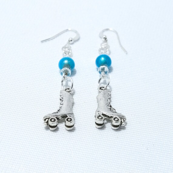Personalized Roller Skating Themed Earrings