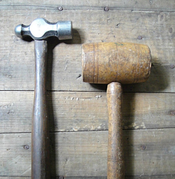 Antique Tool Set Hammer Set Blue Point 1920's Ball Pein