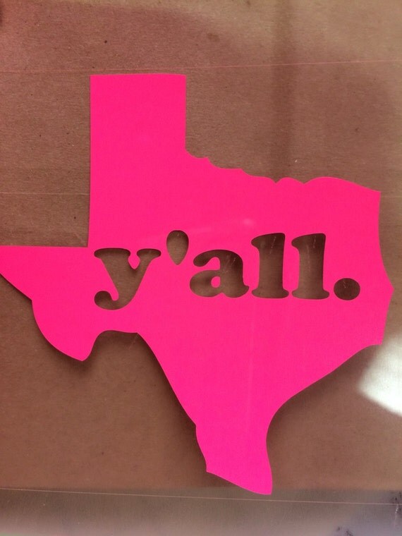 Items similar to Texas Y'all Tshirt Transfer on Etsy