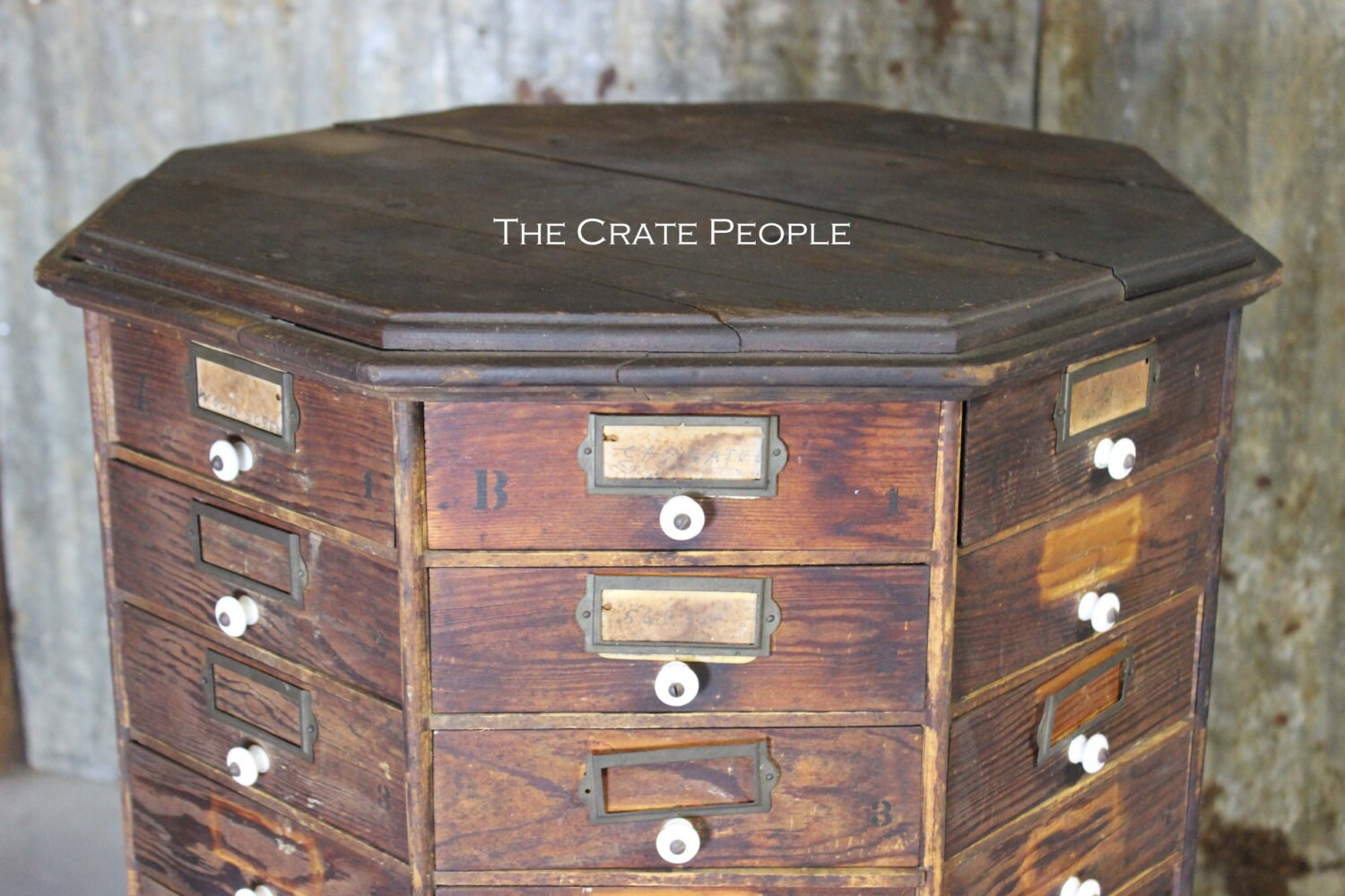 Primitive Lazy Susan Octagon Hardware Store