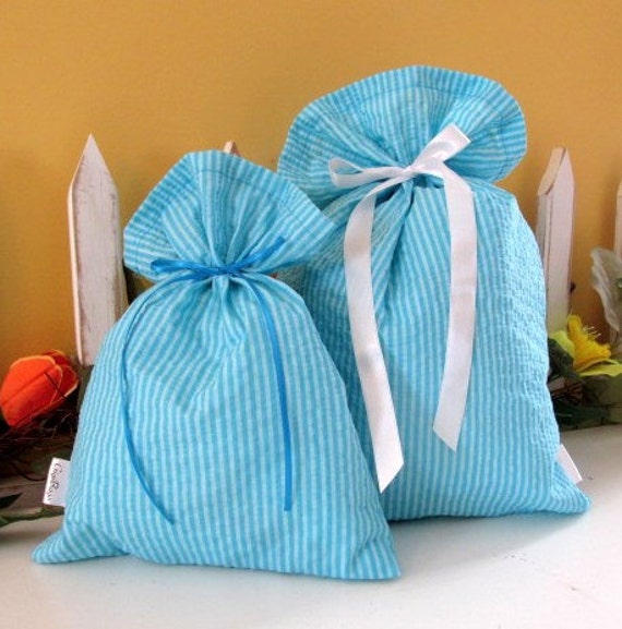 Cancun fabric gift bags - Little. Reusable and adorable.