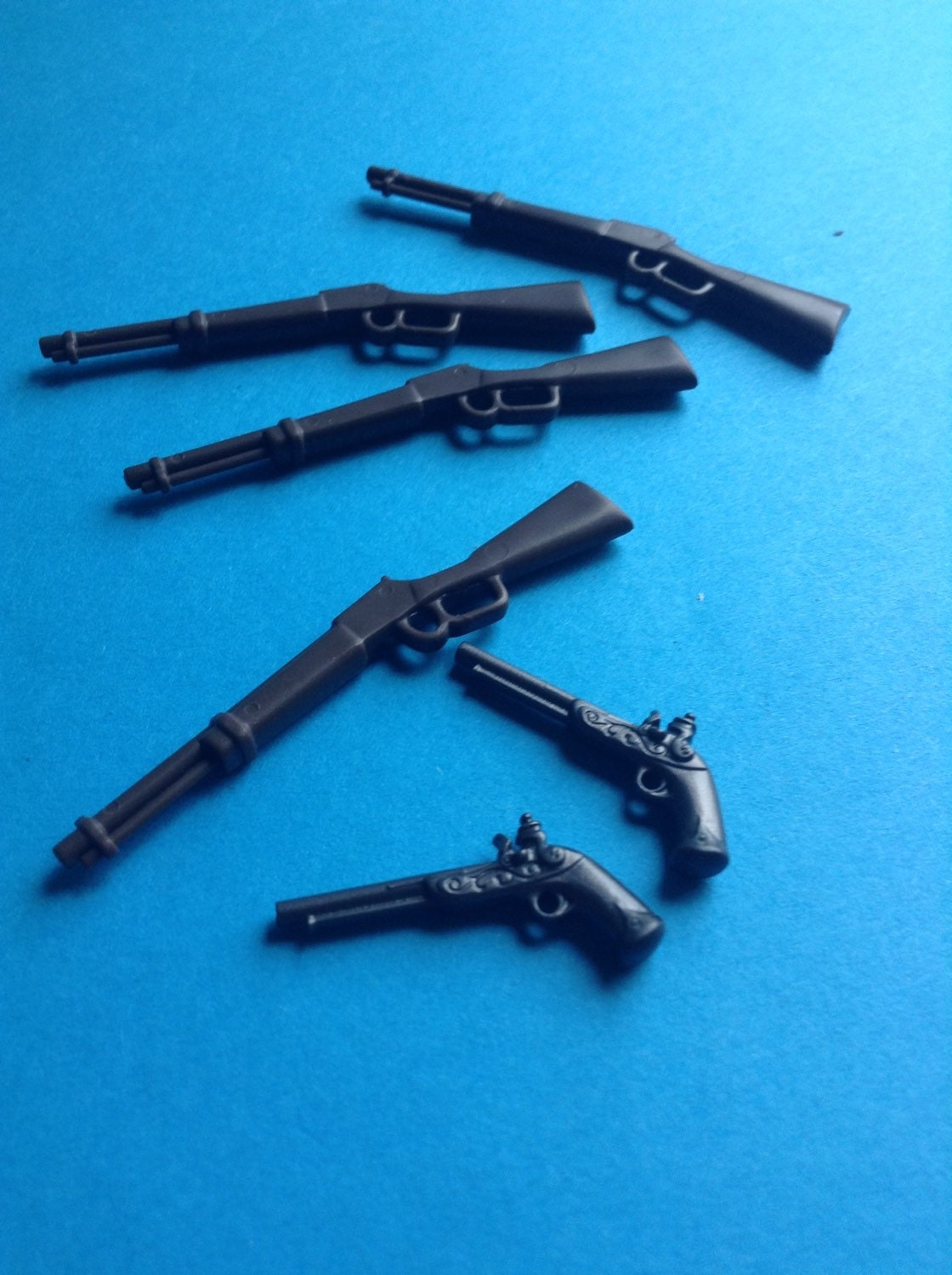 Playmobil Guns Pistols and Shot guns set of 6 4 shot guns
