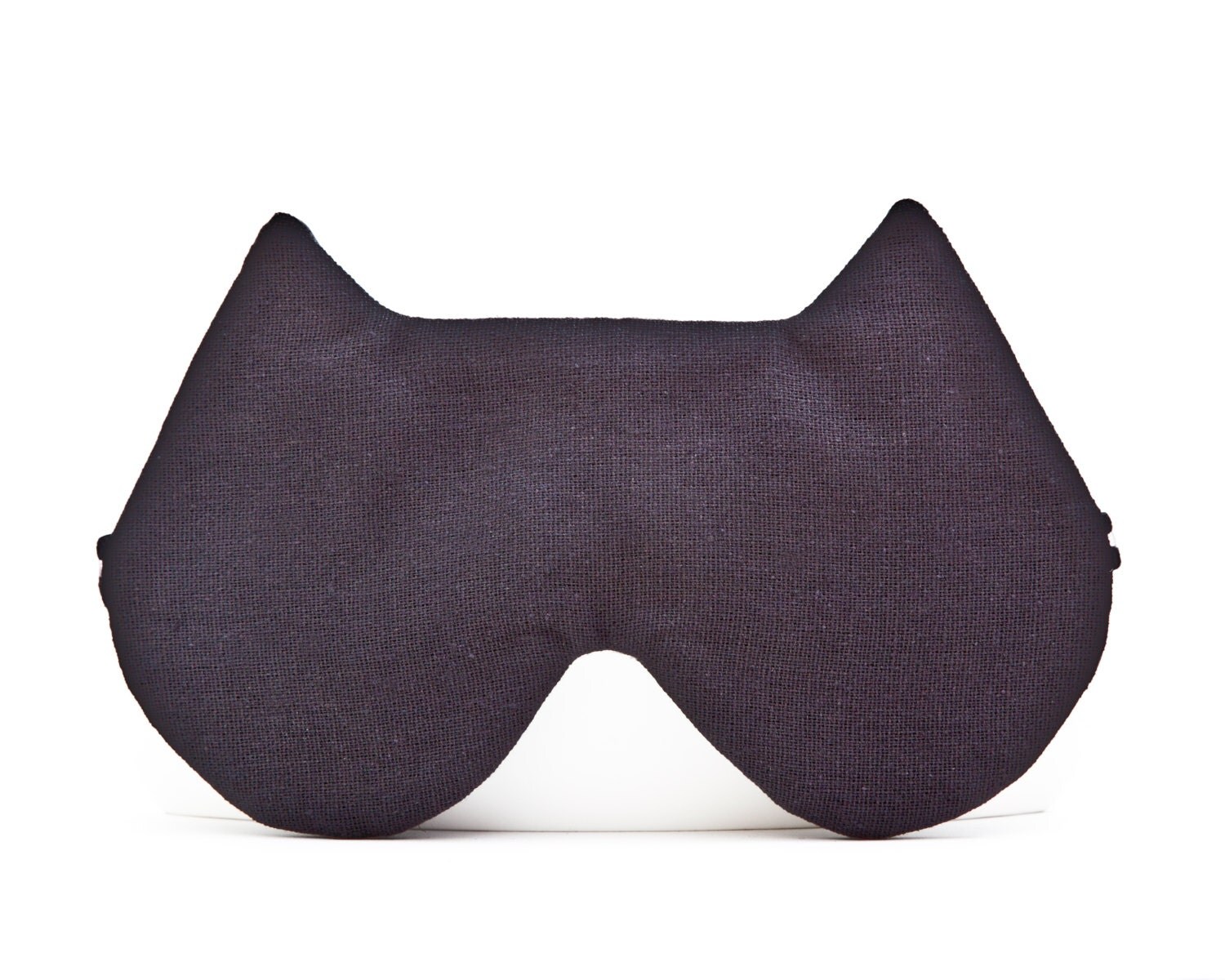 Cat Sleep Mask Cat Lover Gift Black Linen Cat Mask Gift for
