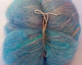 1.5oz Batt Handpainted BFL/silk Spinning Fiber