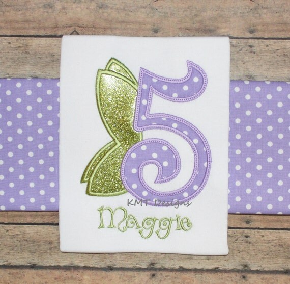Fairy Wings Birthday Shirt Fairy Shirt Purple by kmtdesigns914