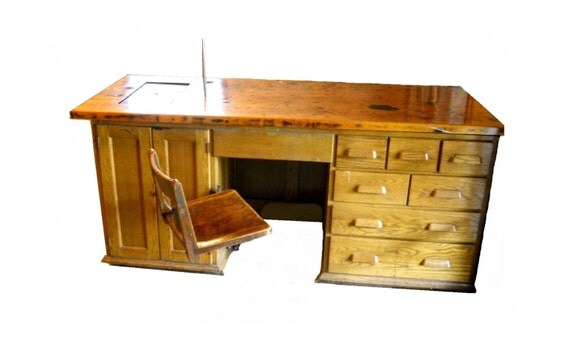 Rare Antique Industrial E. H. Sheldon Oak Desk Scientific