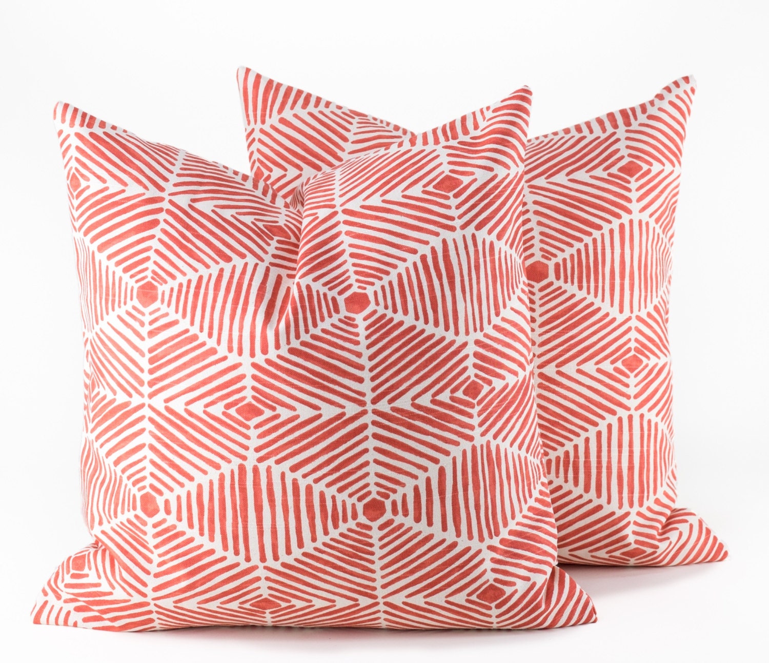 Orange Pillow 18x18 pillow cover Tribal Pillow by EastAndNest