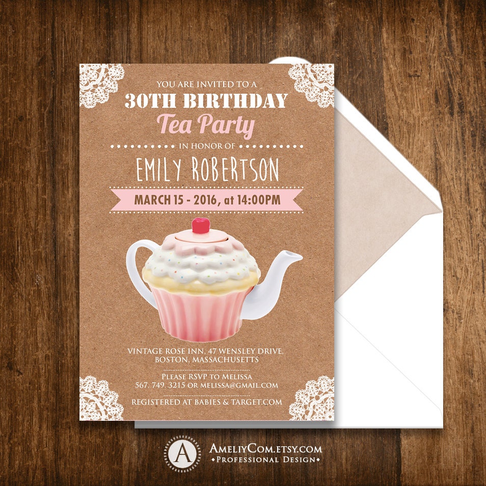 Adult Tea Party Invitations 6