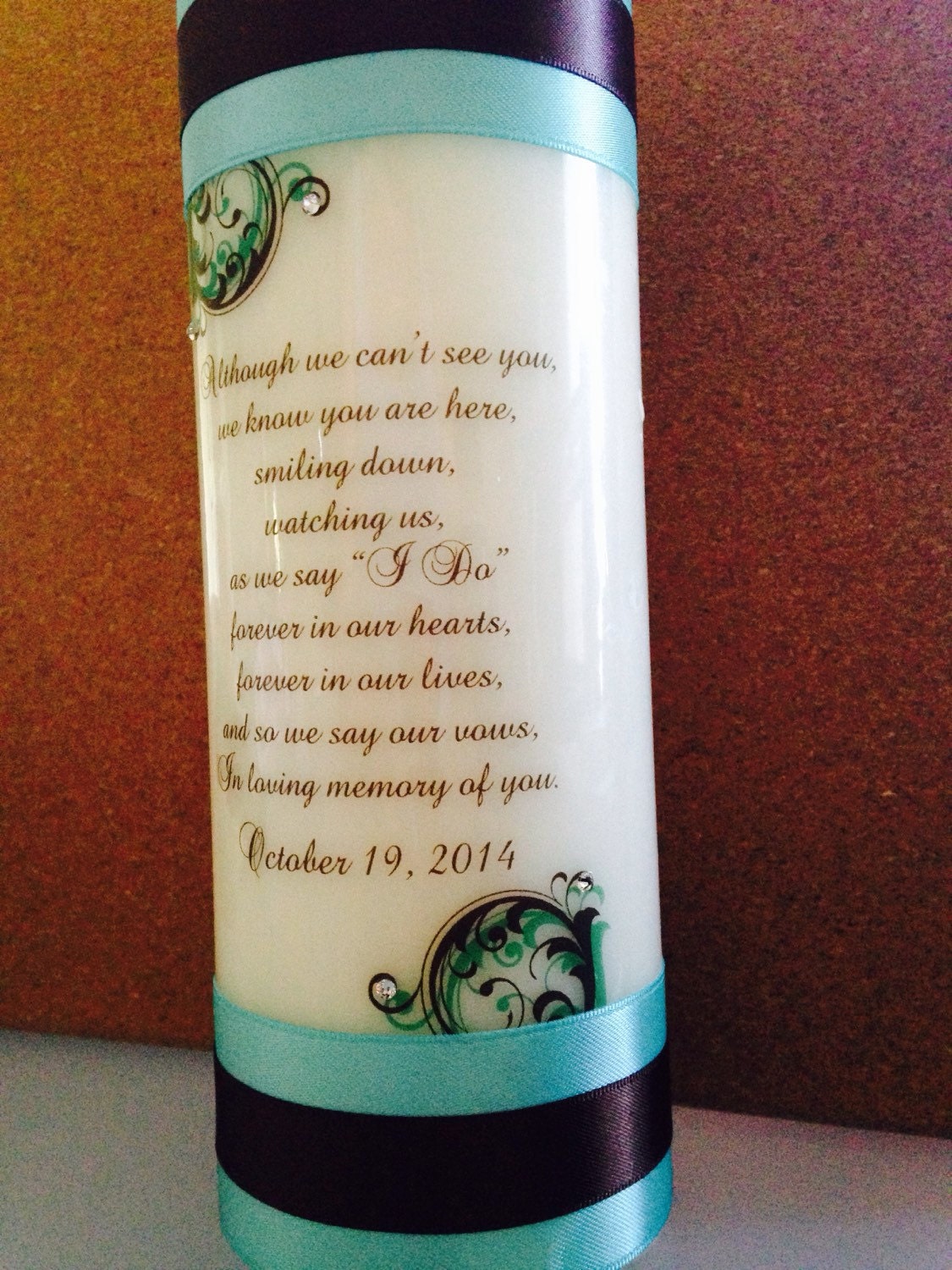 Memorial Candle Ceremony Memorial Candle By Pureserenityboutique