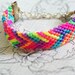 Neon friendship bracelet, bright colors, girly bracelet, hot pink
