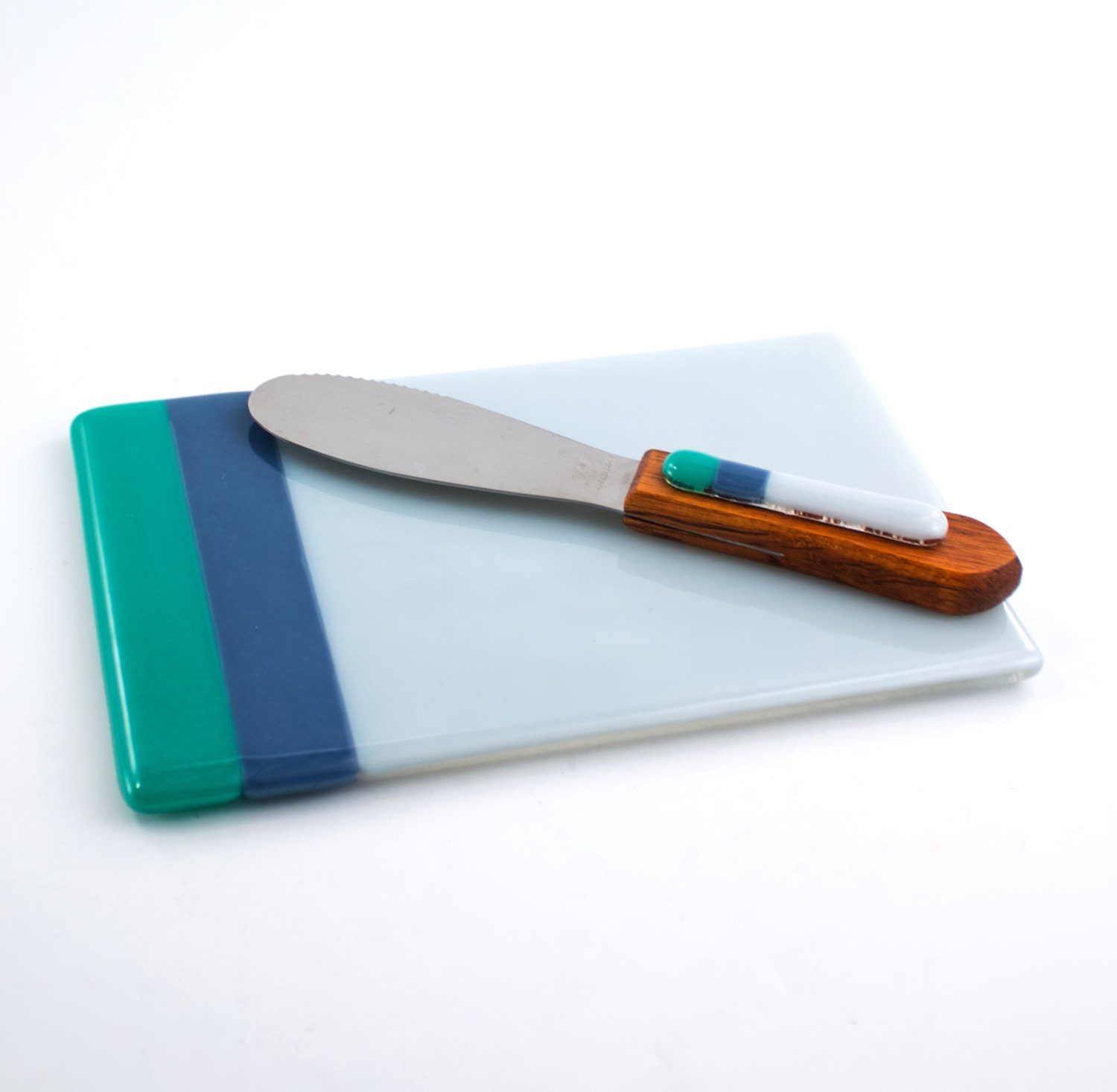 Fused Glass Cheese Board Serving Tray Glass Platter Cheese