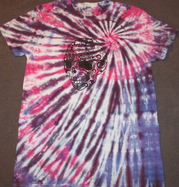 how to make a skull tie dye shirt
