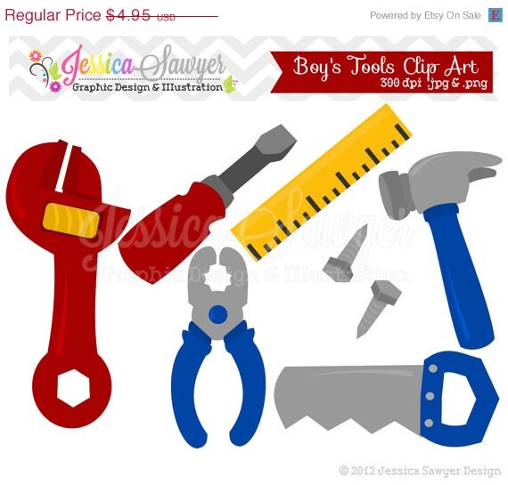 80% OFF - INSTANT DOWNLOAD, building tool clipart, fathers day clip art, for commercial use, personal use Il_570xn
