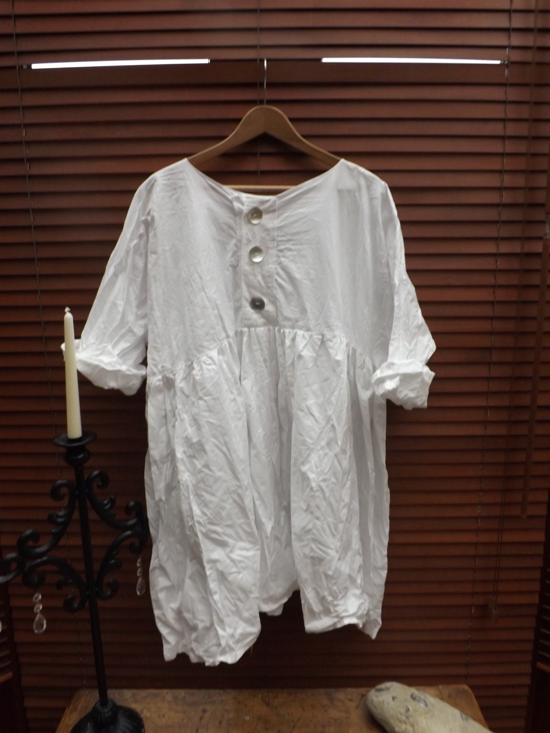 RITANOTIARA Georgia pure cotton Prairie White Oversized shirt