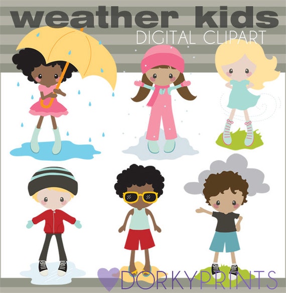 Weather Clipart Personal and Limited Commercial Children in