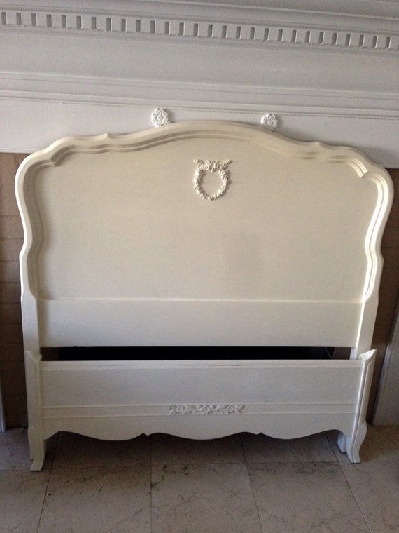 RESERVED FOR BONNIE Vintage French Provincial Twin Bed Hand