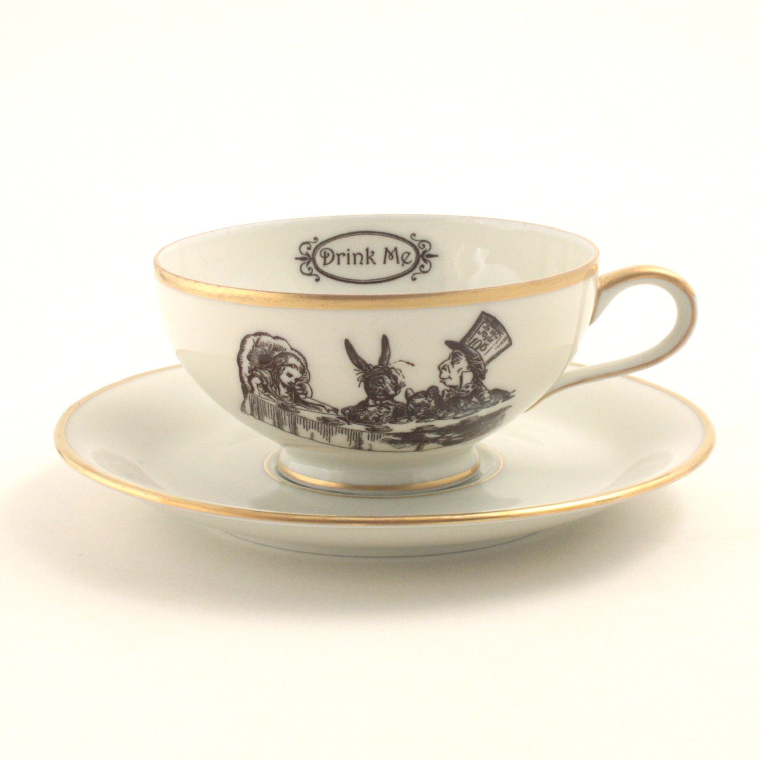 Alice in Wonderland Tea Party Cup Vintage Altered Tea Coffee