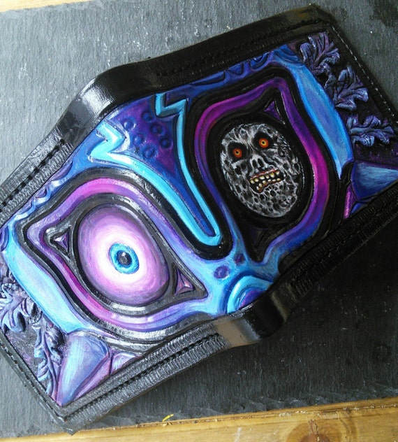 Midnight Majora's Mask Carved Leather by 6DiamondInTheRough9