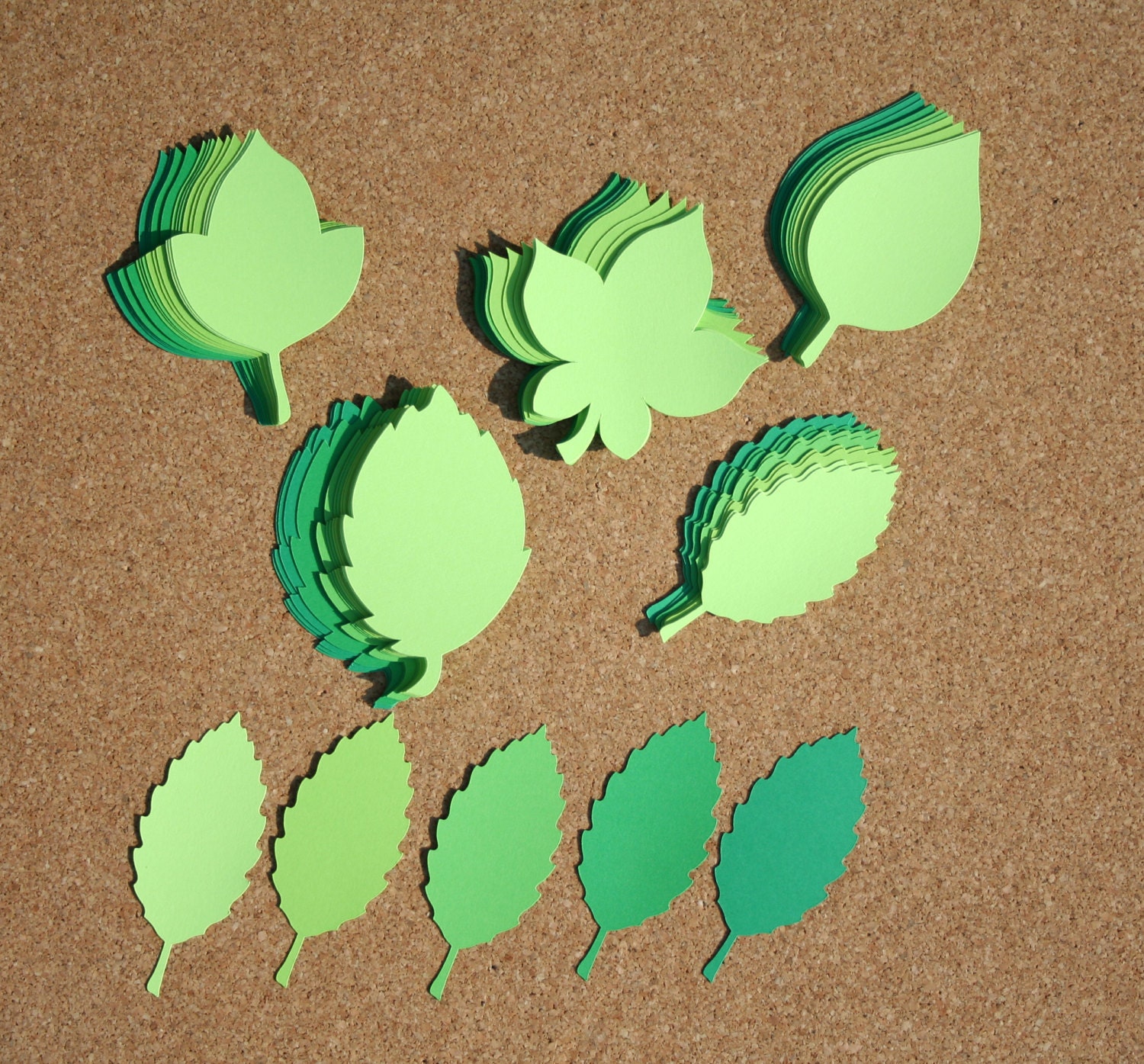 Die Cut Leaves Leaf Cut Outs Paper Leaves Wedding Leaves