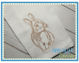 INSTANT DOWNLOAD 2095 Bunny 3 Embroidery Design applique design in digital format for embroidery machine by Applique Corner