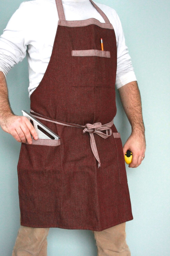 SALE Mens apron workman s apron wood working apron by SSatHome