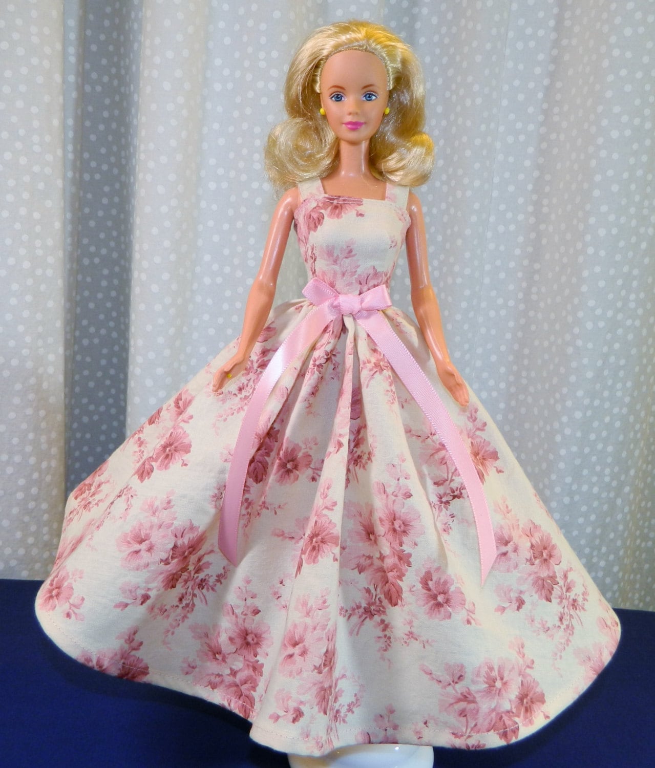 Barbie Doll Ball Gown Fashion Barbie Doll Floral by NessasNest