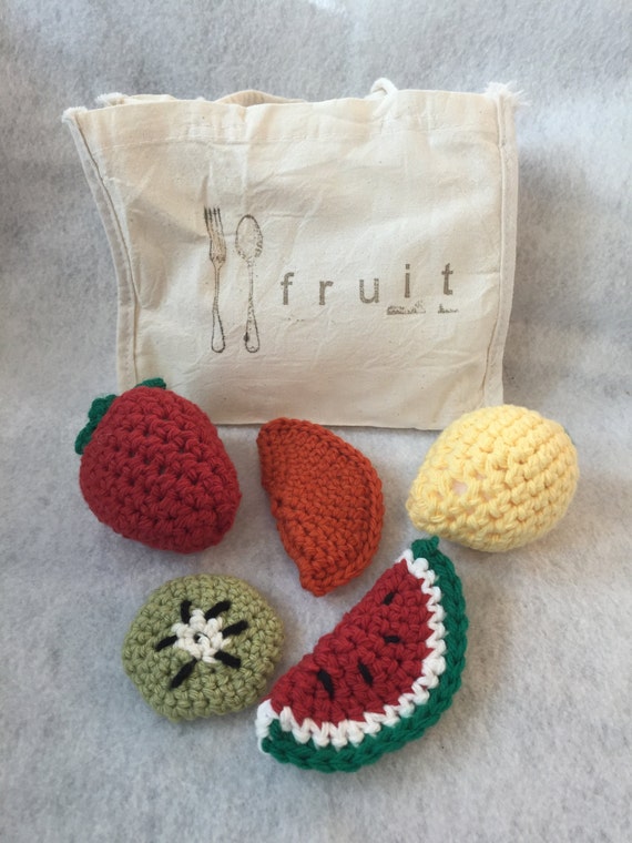 crochet handle ideas bag Play  Crochet Slice Watermelon Pack Fruit Food for Learning including