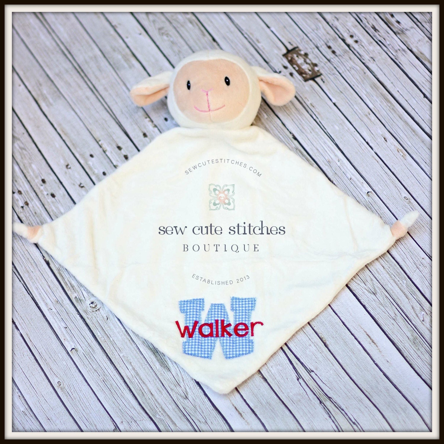 Lamb Lovey Personalized Lamb Lovey Personalized Blanket