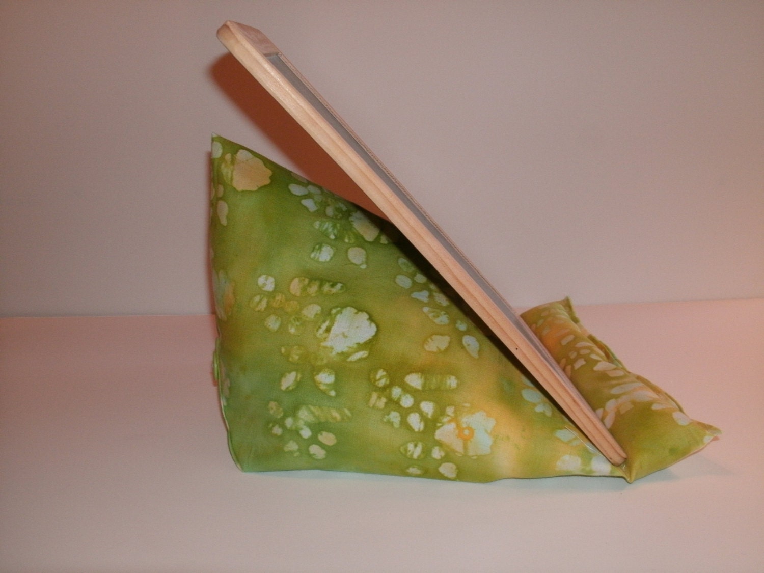 Ipad Tablet Kindle stand wedge lap holder batik by HeddabellesLLC