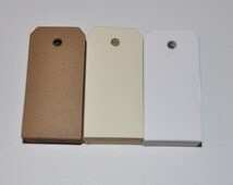 100 Hang Tags, Blank tag, Luggage tag, 1.3