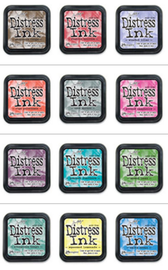 Tim Holtz LIMITED Edition Seasonal Distress Ink Pads 12 Colors - Ranger
