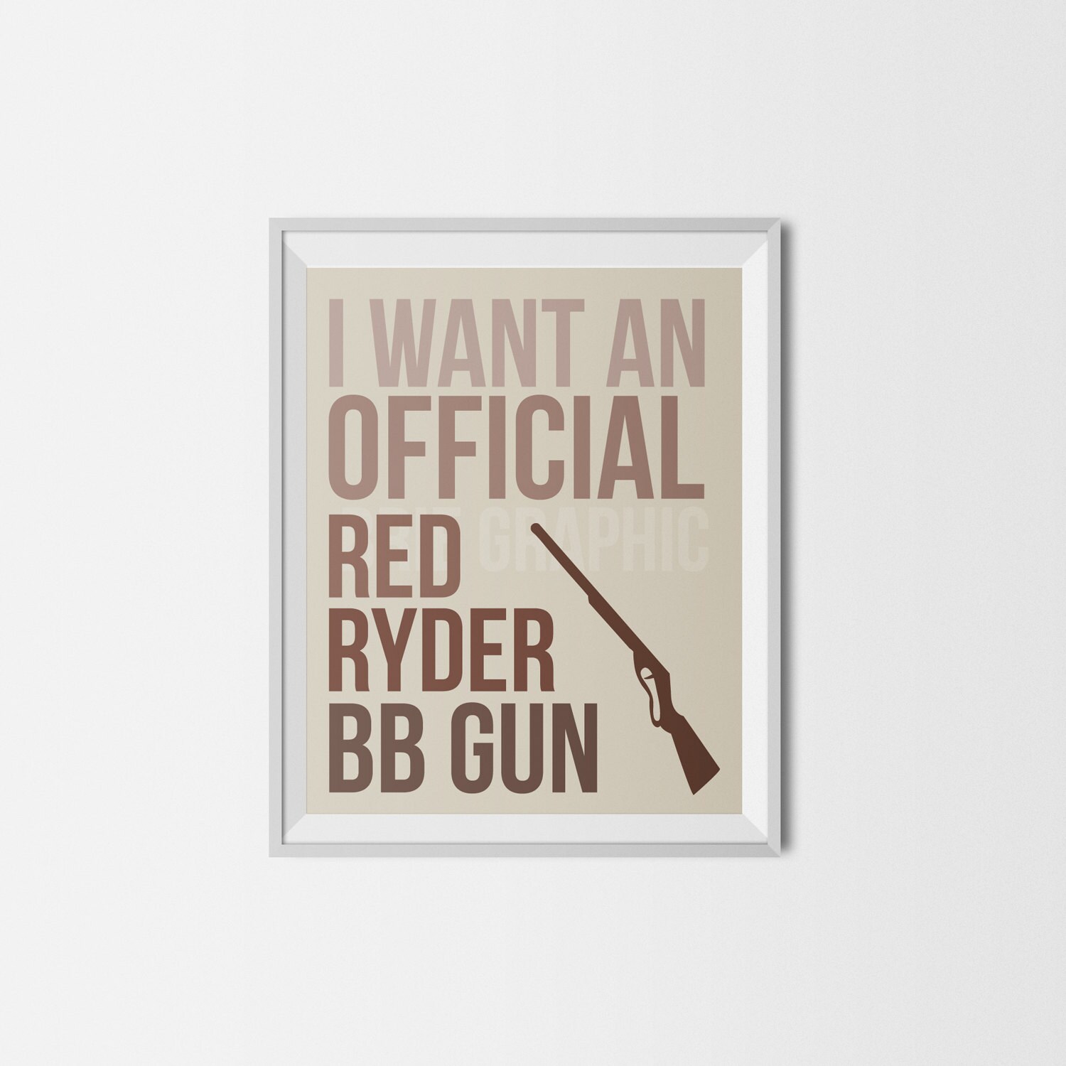 Red Ryder BB Gun A Christmas Story Ralphie by BrieGraphic | 1 Quotes