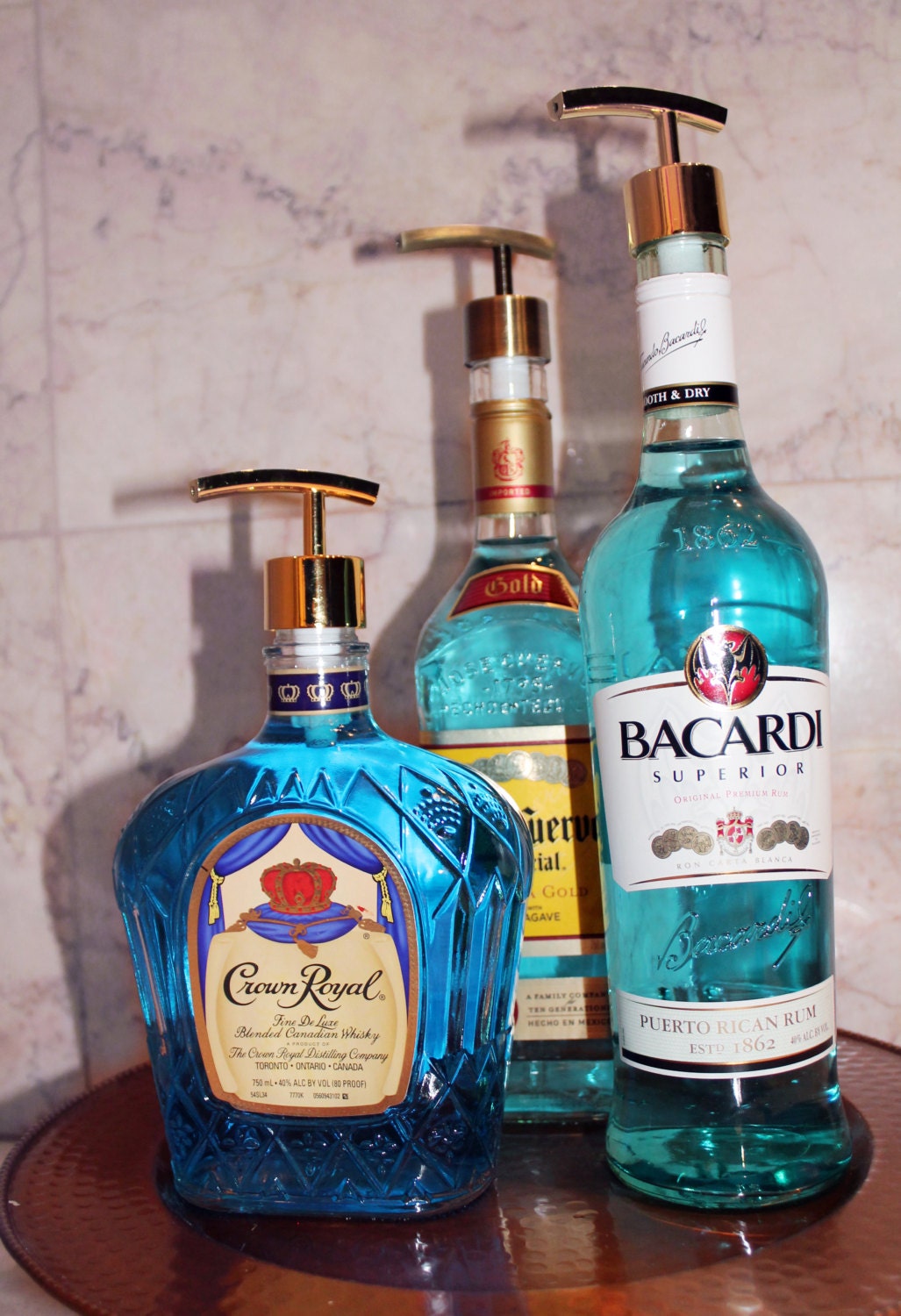 Liquor Bottle Soap Dispenser