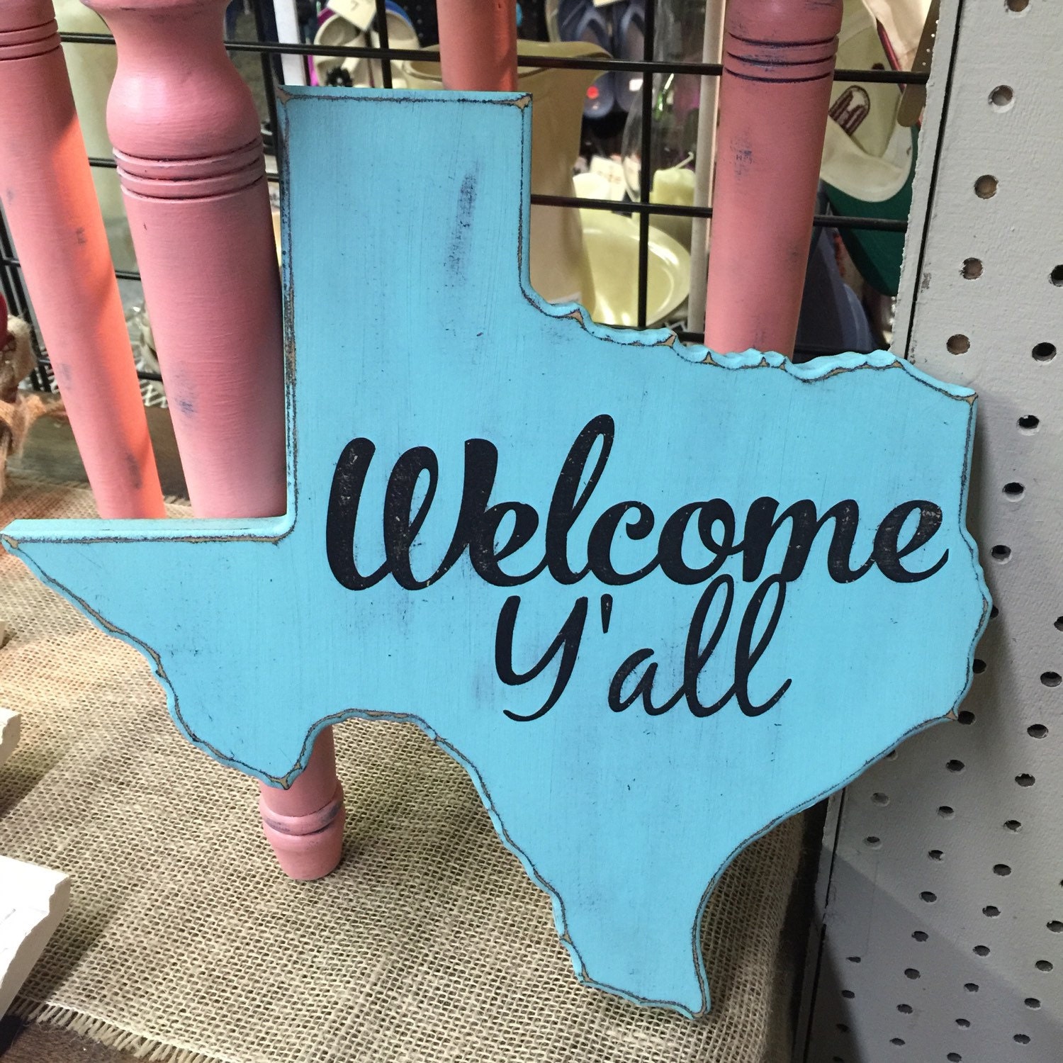 Y'all Wooden Texas Decor by RusticTidsAndBits on Etsy