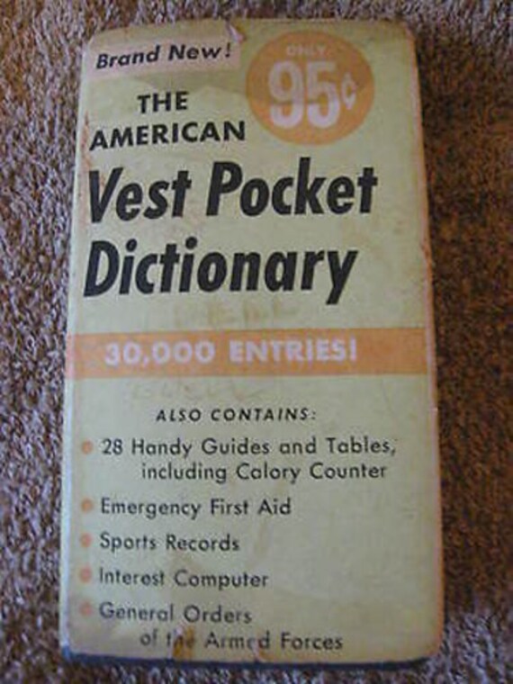 The American Vest Pocket Dictionary with Dust Cover by DyDa