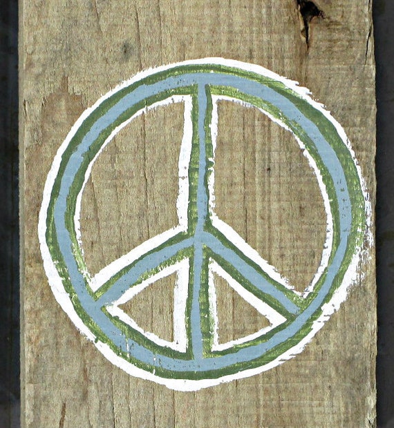 peace    Rustic Sign  Naturally Pallet  rustic Sign Wooden Small Peace  sign Weathered