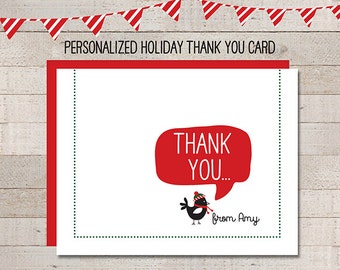 Christmas thank you | Etsy