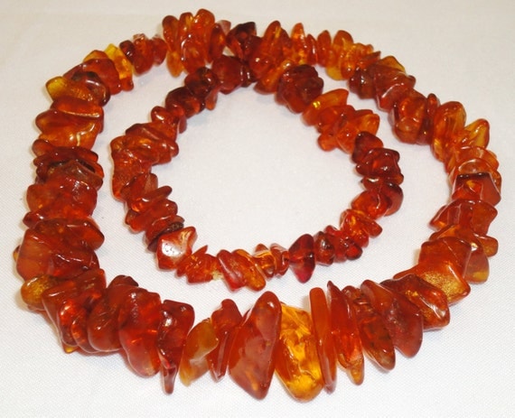 Vintage Russian Natural Baltic Amber Necklace 87gr. From