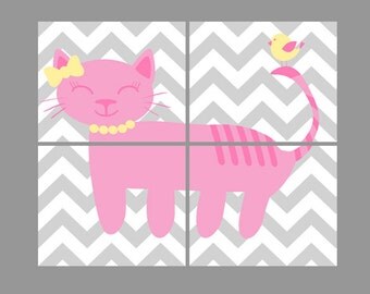 Cat Wall Art cat wall art | etsy Cat Wall Art cat wall art | etsy