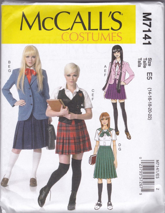 M7141 McCall's Girls' School Uniform Sewing Pattern