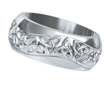 celtic trinity knot wedding rings