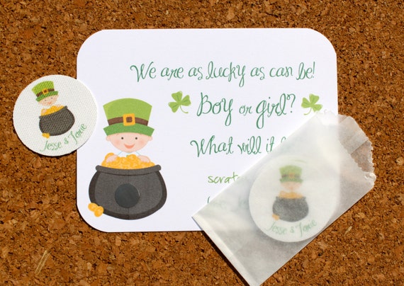 St. Patrick's Day Gender Reveal Ideas - My Baby's Heartbeat Bear