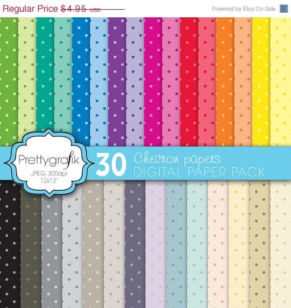 80% OFF SALE polka dot digital paper, commercial use, scrapbook papers, background - PS581 Il_570xn