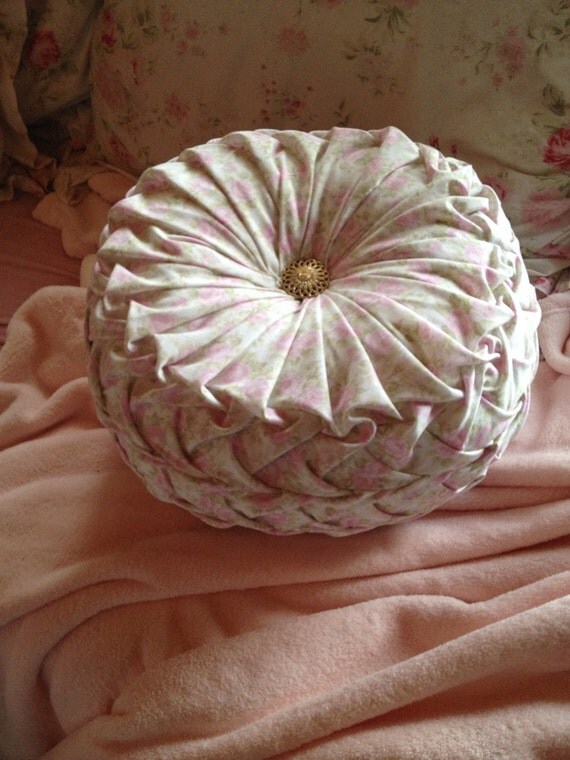 tufted pillow by RhoadasRuffles on Etsy