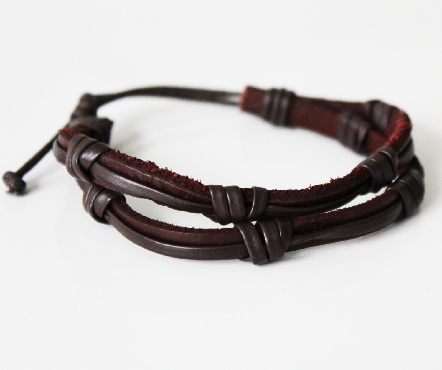 Men's Leather Bracelet Friendship Bracelet Men's by BesideTheCloud