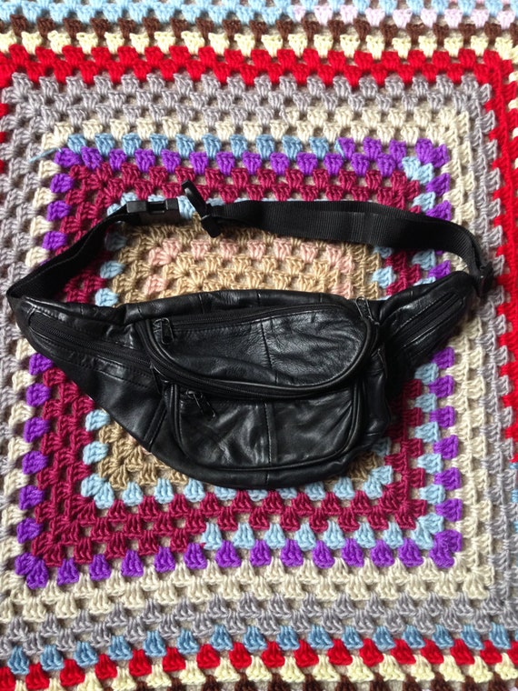 Vintage Black 80 Bum Bag by HolyFrockVintage on Etsy