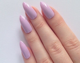 Matte grey stiletto nails Nail designs Nail by prettylittlepolish