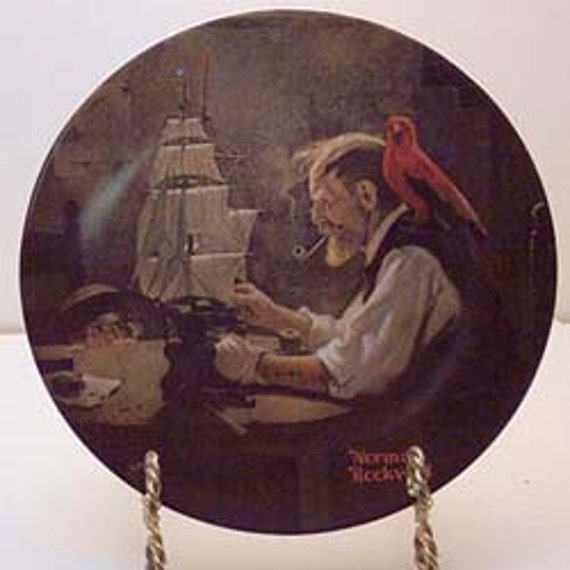 Norman Rockwell Plate Vintage 1980 The Ship Builder Knowles